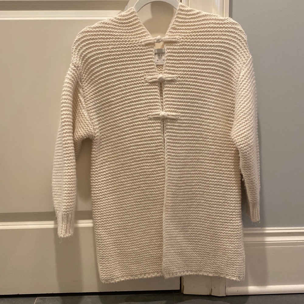 Zara buttoned sweater jacket.